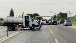 Шесть автомобилей столкнулись на въезде в Ставрополь